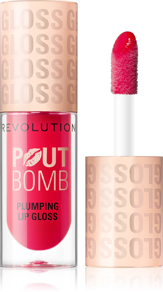 Makeup Revolution Pout Bomb Lipgloss with Magnifying Effect Farbton Cherry Sheer Red 4,6 ml