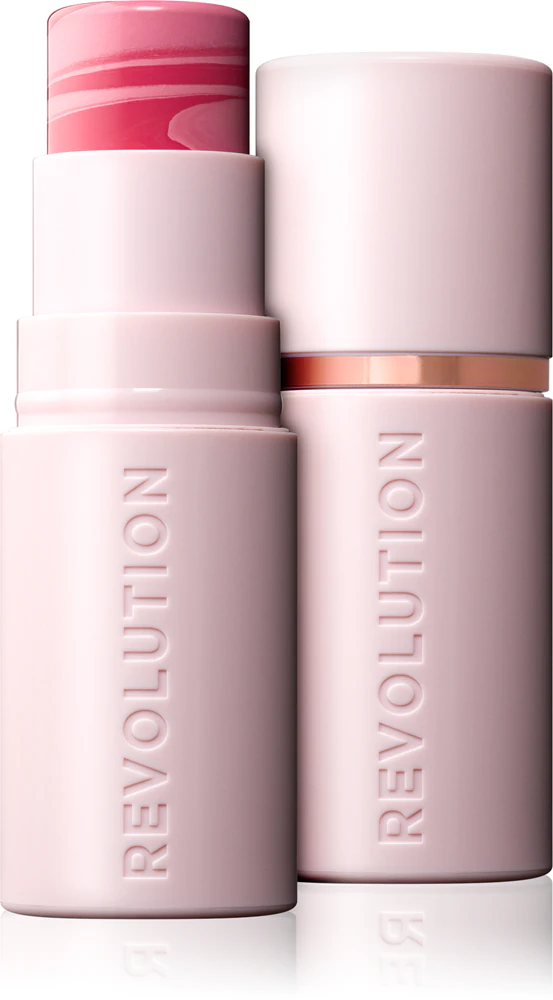 Makeup Revolution Skin Silk Blush Stick Cream blusher in the shape of a stick Farbton Light Pink Marble 4,5 g
