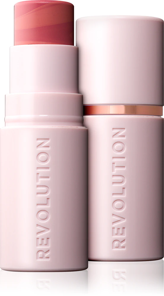 Makeup Revolution Skin Silk Blush Stick Cream blusher in the shape of a stick Farbton Pinched Soft Pink 4,5 g