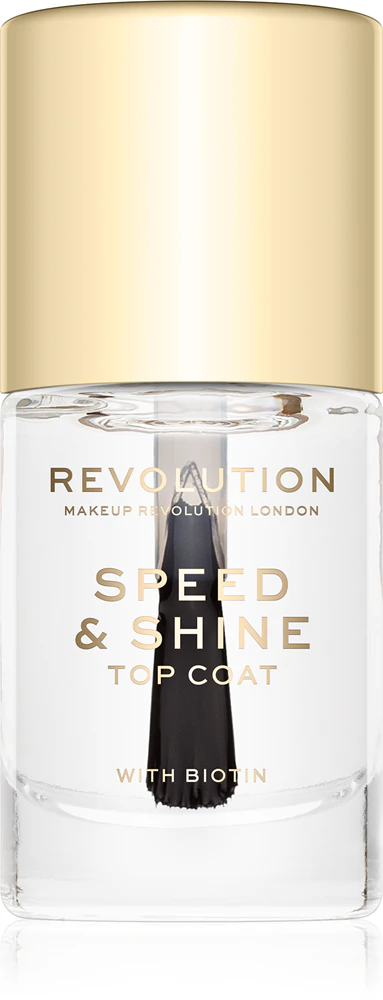 Makeup Revolution Speed ​​& Shine quick-drying nail polish transparent