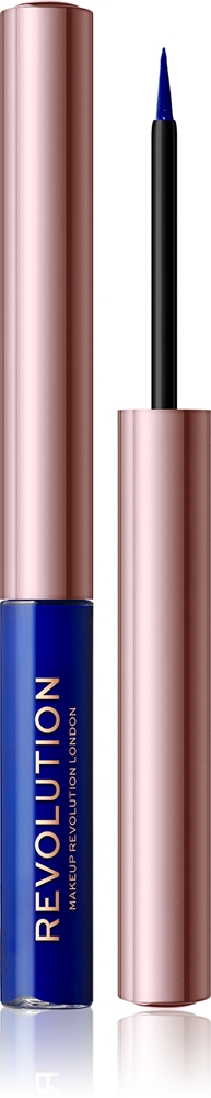 Makeup Revolution Super Flick Liquid Eyeliner Farbton Blue 2,4 ml