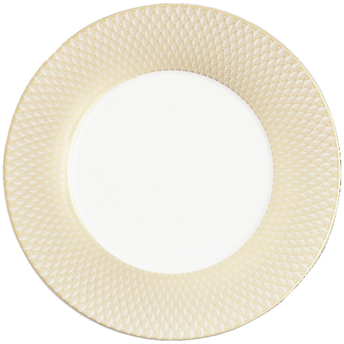 Malmaison Impériale Gold charger plate by Christofle