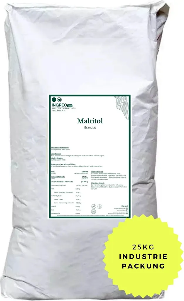 Maltitol Granules – Sugar Substitute | Ingreo PRO – 25 kg