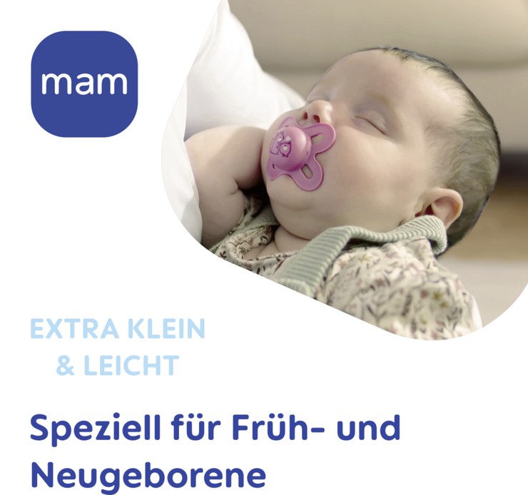 MAM Original Start Silicone Pacifier 0-2 blue