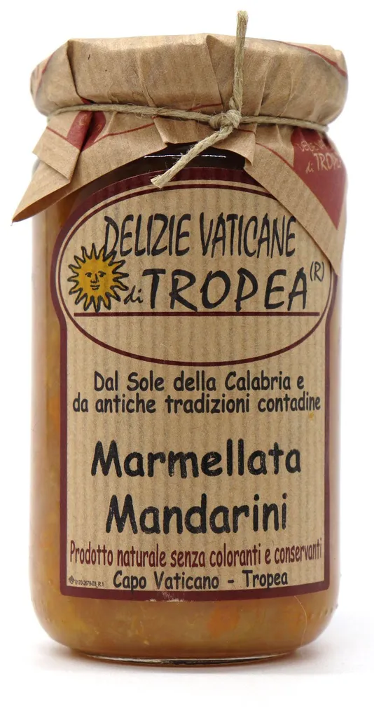 Mandarin marmalade Delizie vaticane di Tropea - Calabrian mandarins - Italian product, 212 ml