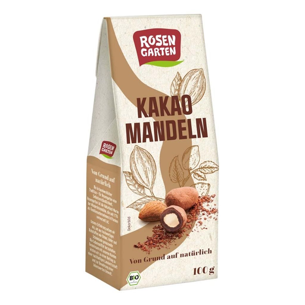 Rosengarten Naturkost Almonds - Cocoa 100g