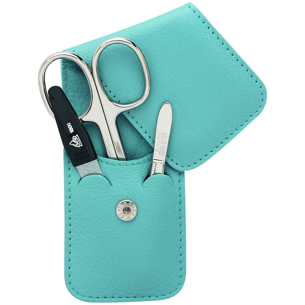 ERBE Manicure Set Taschen-etui series "Siena", sea blue, 3-pc.