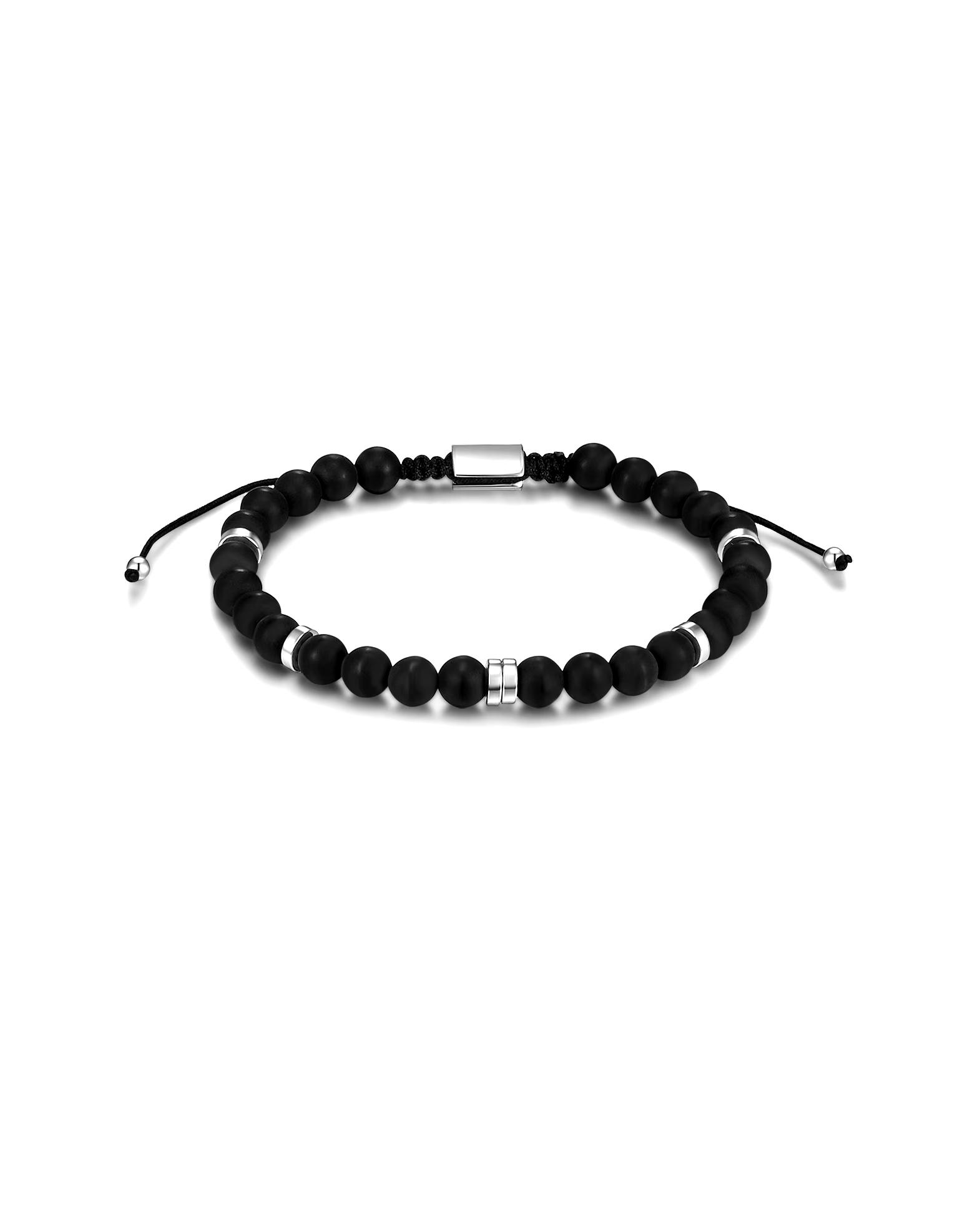 Männerglanz Men's shine bracelet bracelet made of sterling silver in silver with agate