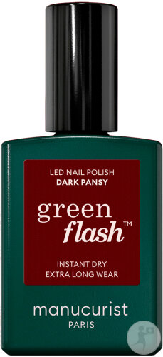Restaxil Manucurist Green Flash Nail Polish for LED Dark Pansy 15ml