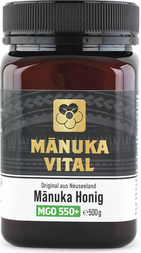 Manuka Vital MGO 550+ 500g | The ORIGINAL Manuka Honey from New Zealand | 100% natural | Laboratory-analyzed quality | Pure & Raw