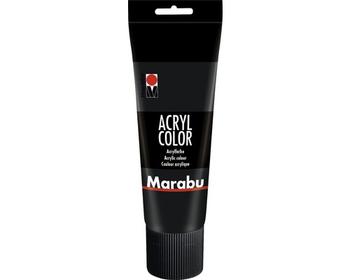 Marabu Acrylic Paint Acrylic Color Black 073 225 ml