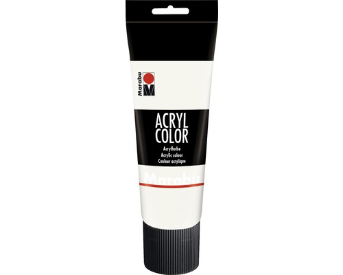 Marabu Acrylic Paint Acrylic Color White 070 225 ml