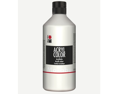 Marabu Acrylic Paint Acrylic Color White 070 500 ml