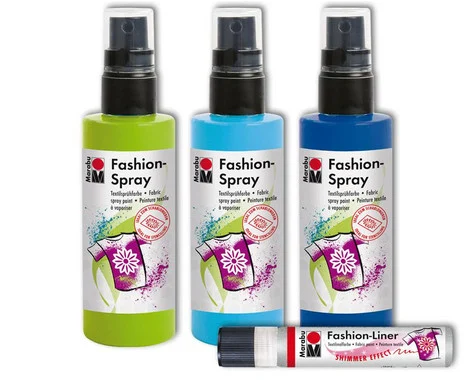 Marabu Fashion Spray Set, Cool Denim