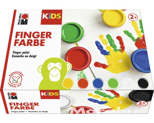 Marabu KIDS finger paint 100ml set of 6