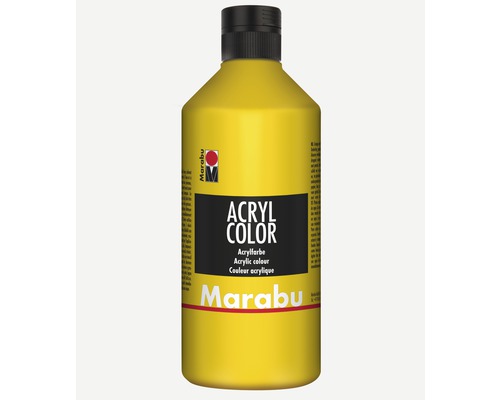 Marabu artist acrylic paint Acryl Color 019 yellow 500 ml