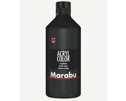 Marabu artist acrylic paint Acryl Color 073 black 500 ml