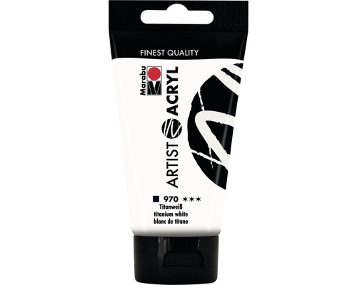 Marabu Artist Acrylic Paint 970 titanium white 75 ml
