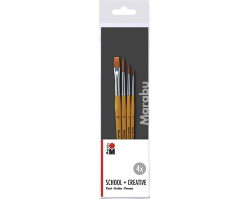 Marabu artist brush set School & Creativ 4-piece