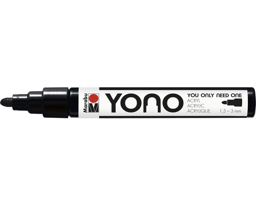 Marabu Yono marker, black 073, 1.5-3 mm