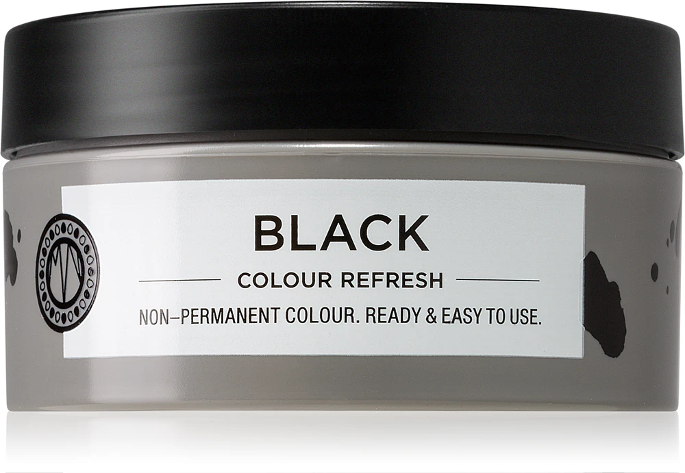 Maria Nila Color Refresh Black Gentle nourishing mask without permanent color pigments