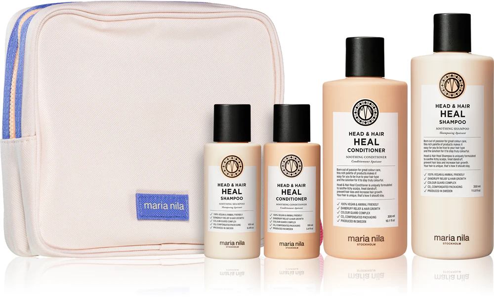 Maria Nila Head & Hair Heal Beauty Bag Gift Set (against dandruff and hair loss)