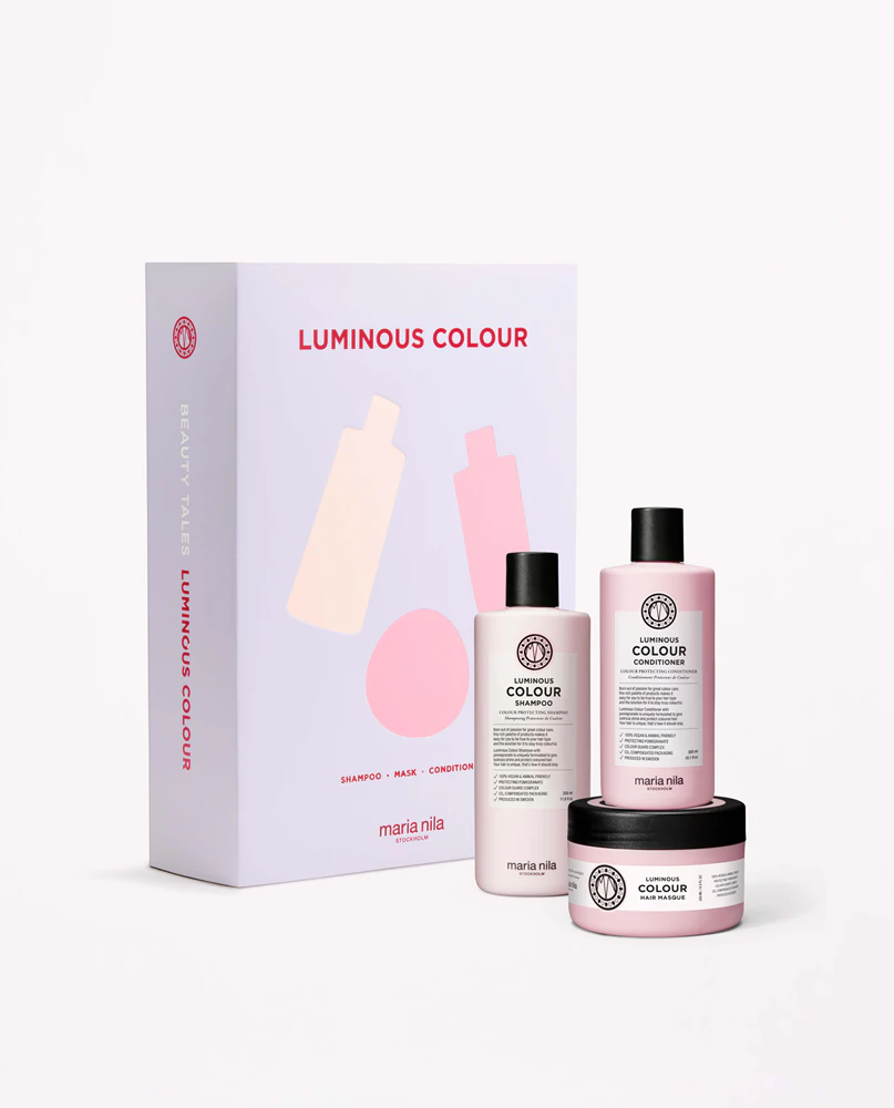 Maria Nila Luminous Color Holiday Box Gift Set for a shimmering hair color