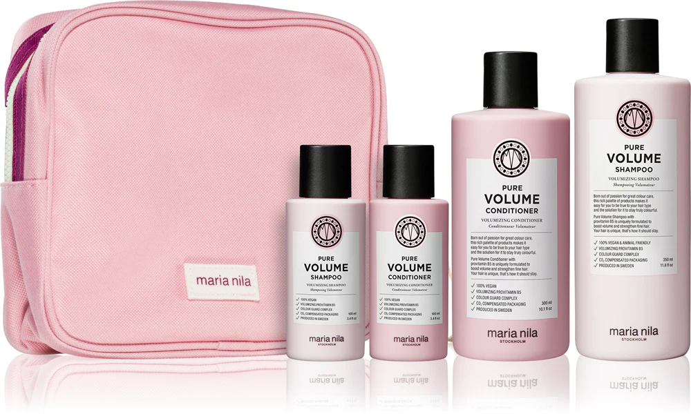 Maria Nila Pure Volume Beauty Bag Gift Set (for more hair volume)