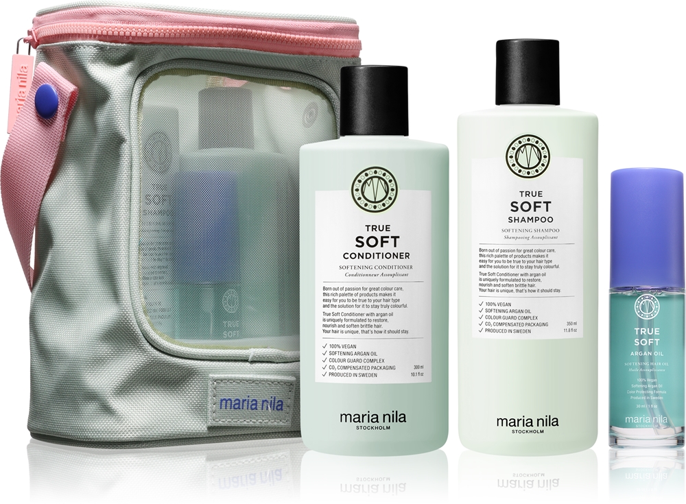 Maria Nila True Soft Beauty Bag Gift Set for Dry Hair