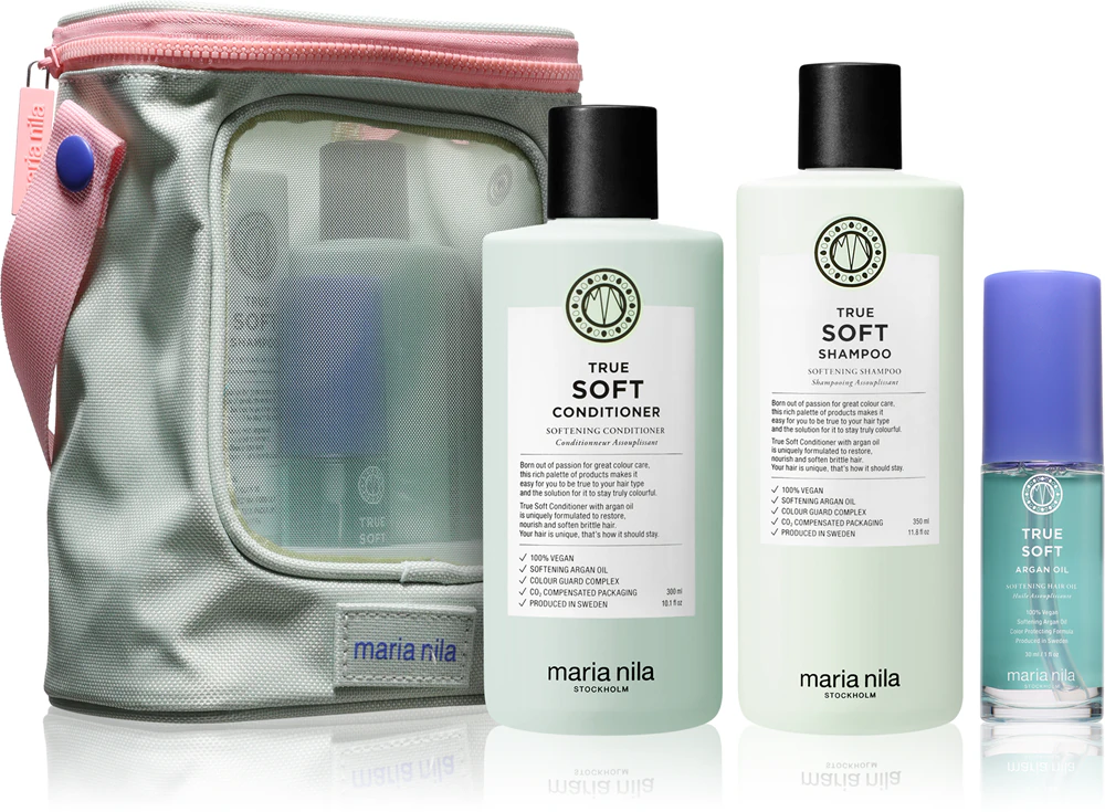 Maria Nila True Soft Beauty Bag Gift Set for Dry Hair