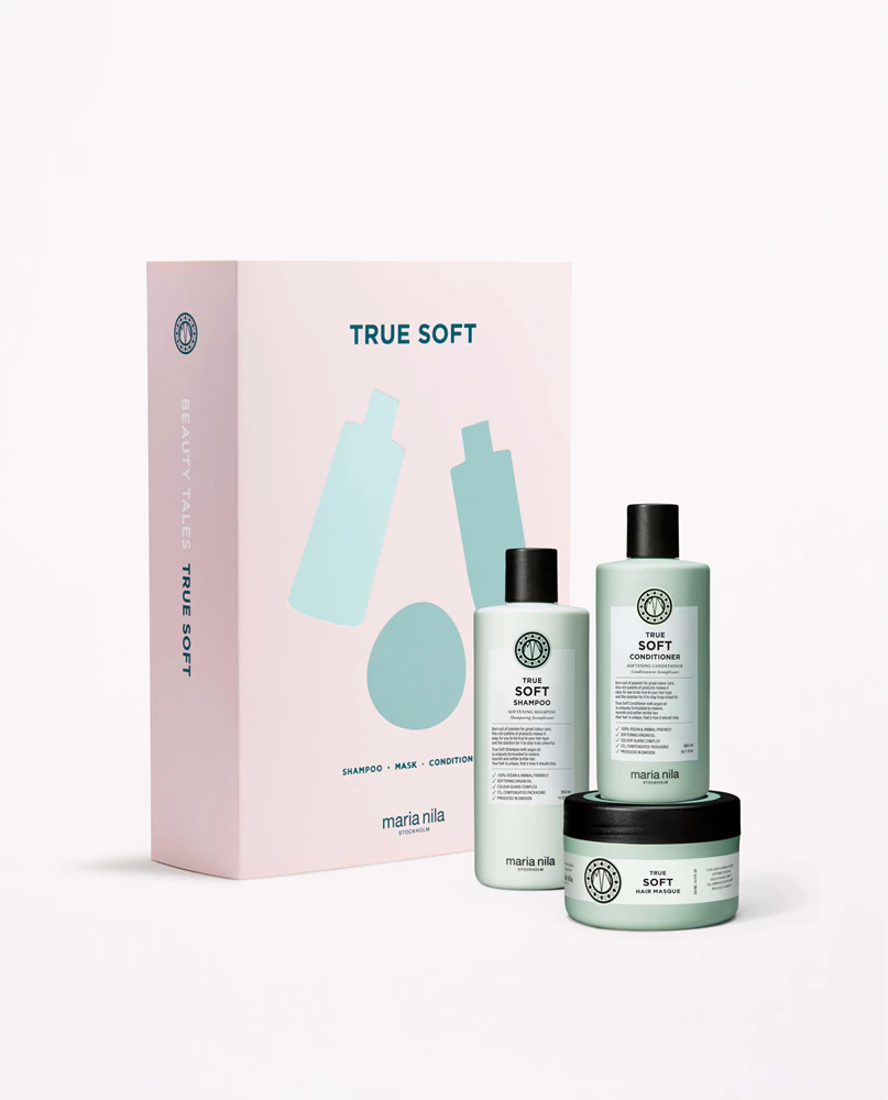 Maria Nila True Soft Holiday Box Gift Set for Coarse Colored Hair