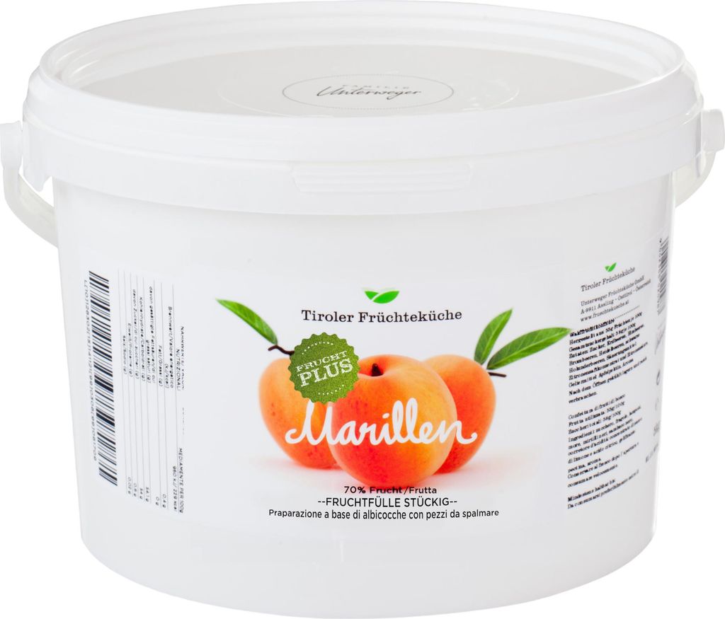 Unterweger Konfitüren UWE Apricot fruit filling, 70% chunky, 5000g, from Unterweger Jams UWE