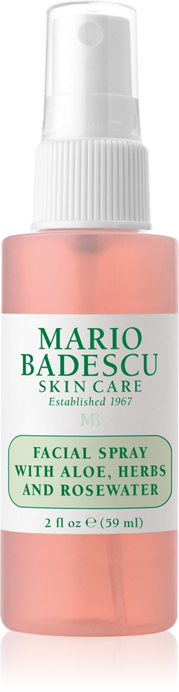Mario Badescu Facial Spray with Aloe, Herbs and Rosewater Toning facial mist for hydrated and radiant skin