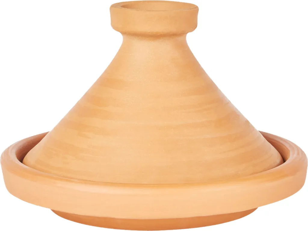 Marrakesch Orient & Mediterran Interior Moroccan Tagine Cooking Pot | Unglazed Casserole Dish Aladin Ø 31cm for 3-5 people | Includes recipes and instructions | Original hand-thrown clay pot from Morocco
