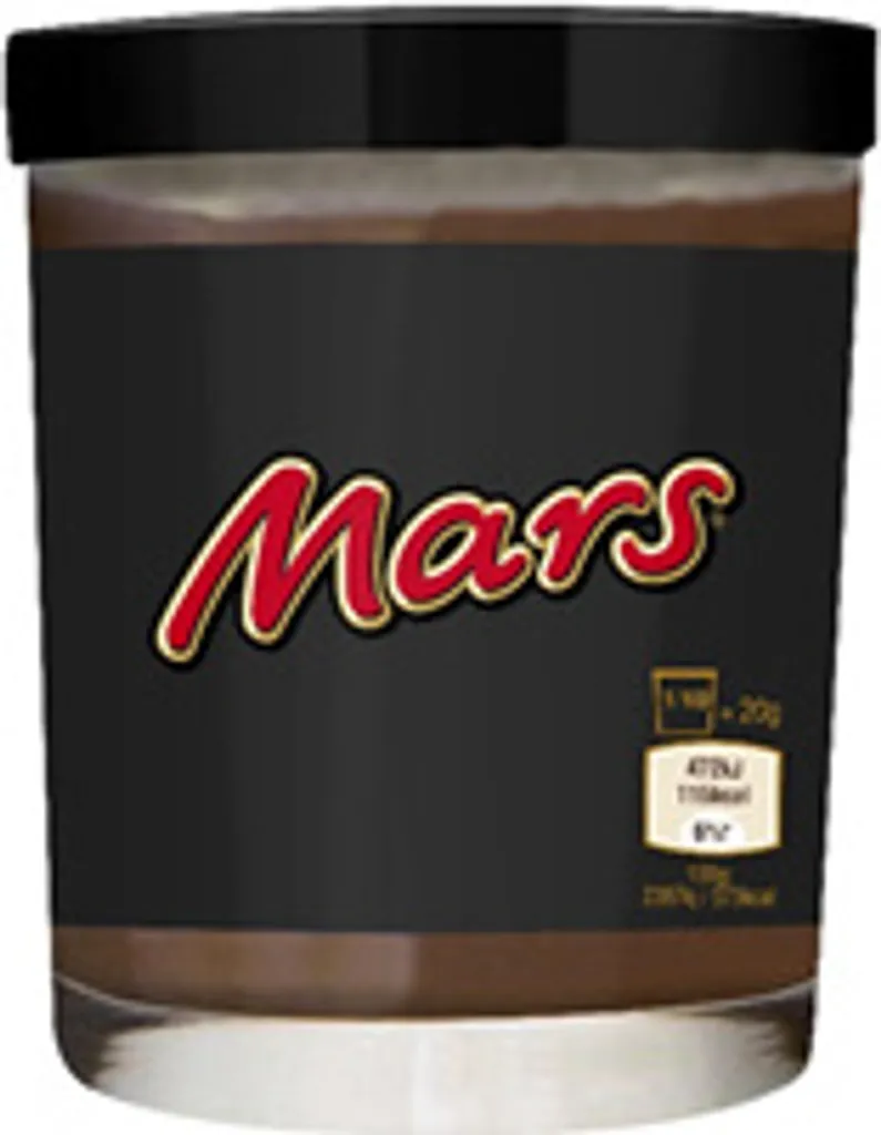 Mars Creme spread in a glass jar (can be used as a drinking glass) 200g
