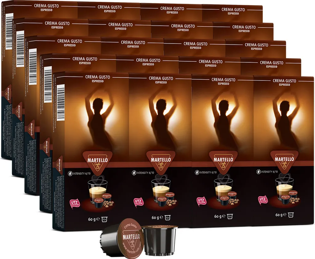 MARTELLO Cafe Martello Coffee CREMA GUSTO Capsules