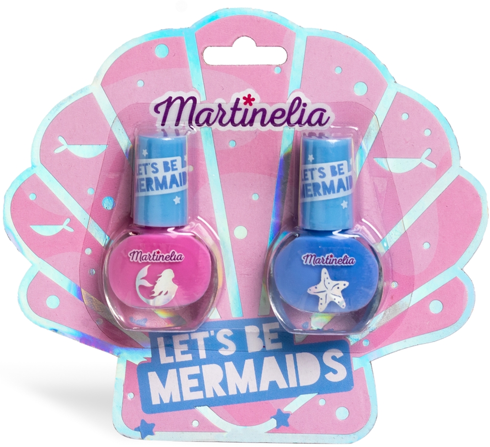Martinelia Let's be Mermaid Nail Duo Set with nail polishes for children mehr Farbtöne Pink, Blue 2× 4 ml