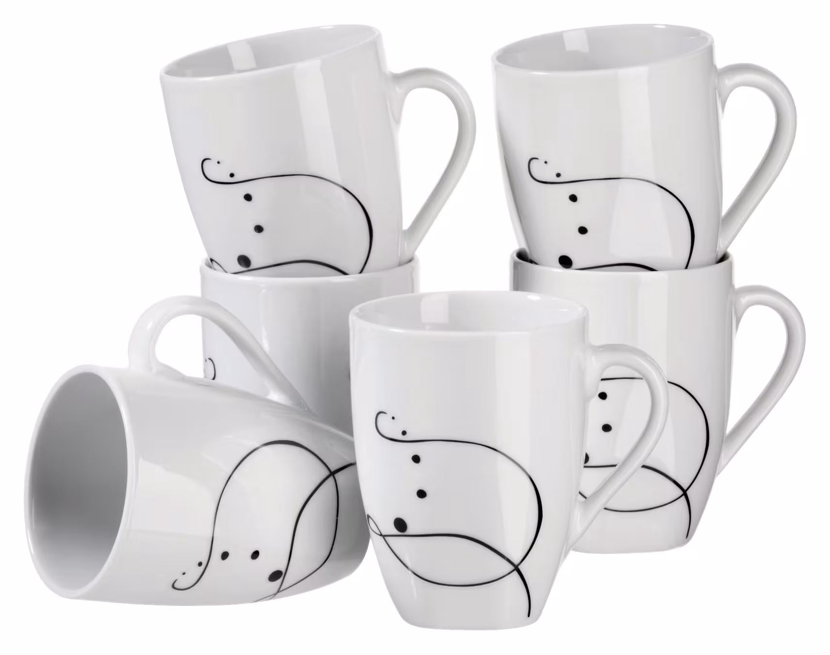 Maser Mäser CHANSON 6-piece coffee mug set