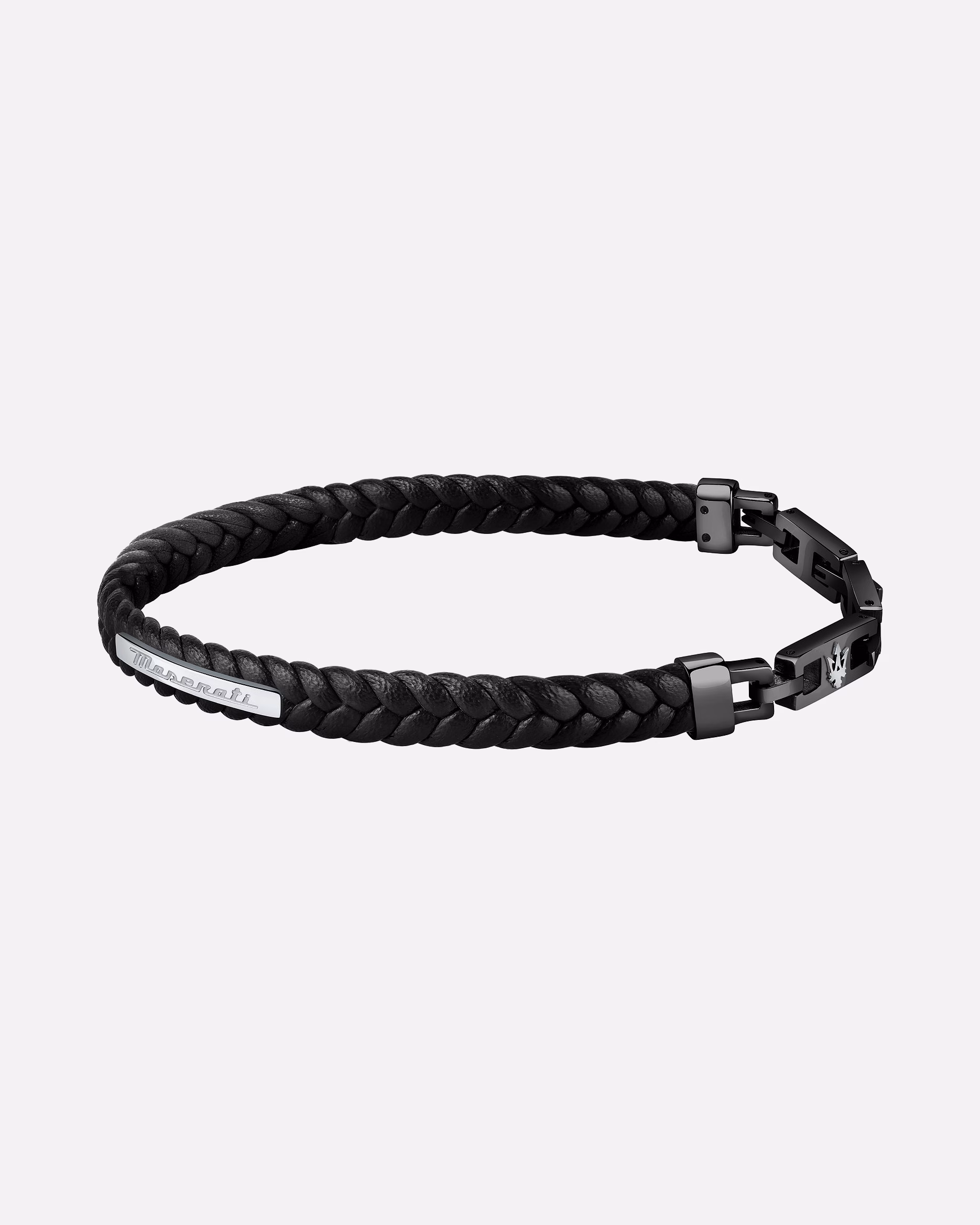 Maserati bracelet bracelet stainless steel, leather, recycled