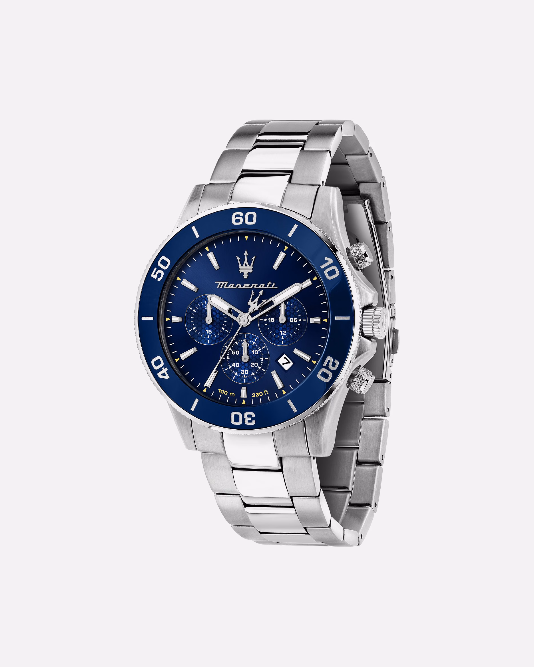 Maserati watch chronograph stainless steel, stainless steel
