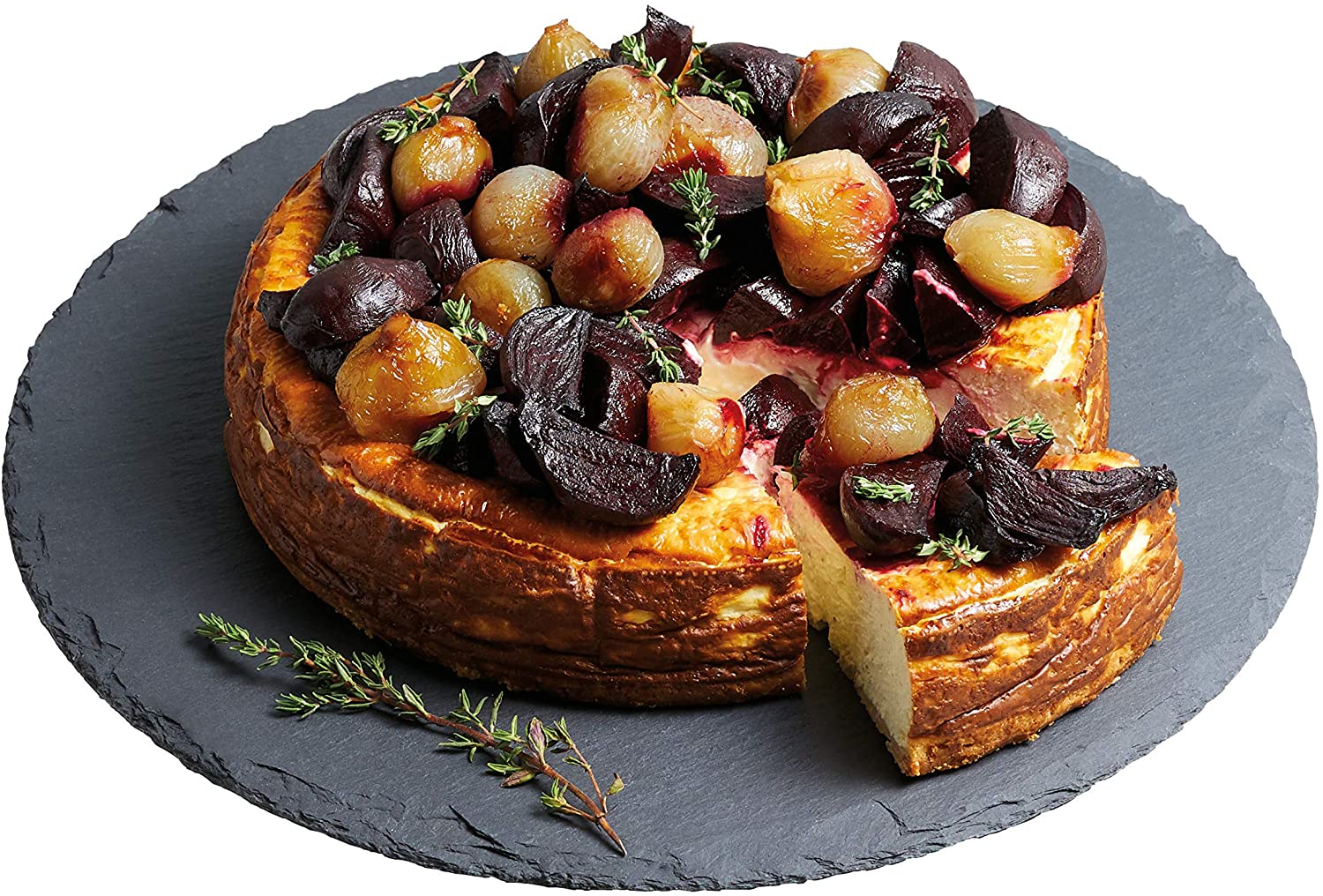 Artesa KitchenCraft MasterClass Slate Lazy Susan Turntable Plate, Black, 35 cm