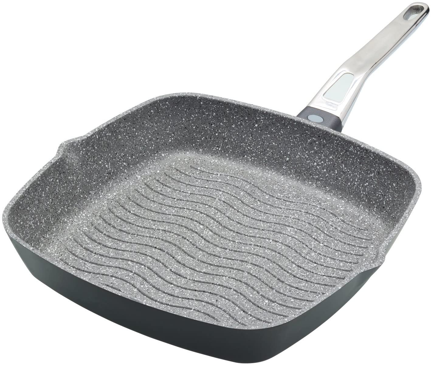KitchenCraft Master Class Induktionstauglichen Cast Aluminium Non-Stick Grill Pan, 28 cm (11 Inches)