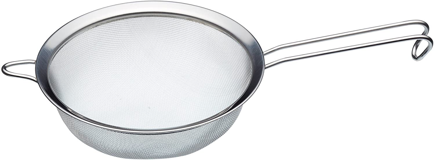 KitchenCraft Master Class Large Stainless Steel Fine-Mesh Sieve, 20.5 cm (8\")