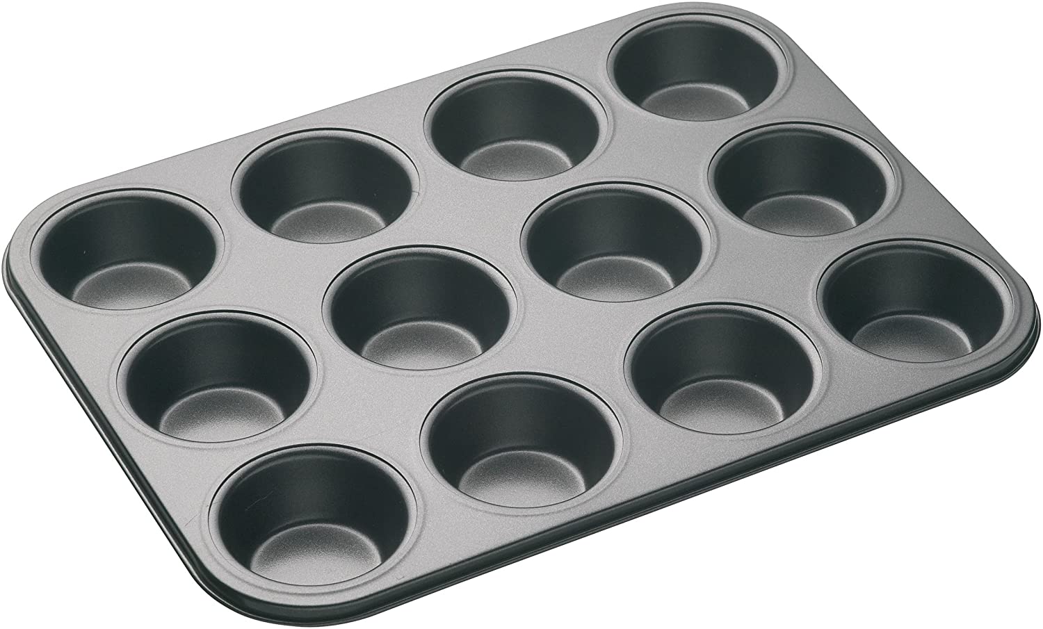 Master Class Non-Stick 12-Hole Cupcake Tray / Baking Pan, 35 x 27 cm (14 x 10.5 inch)