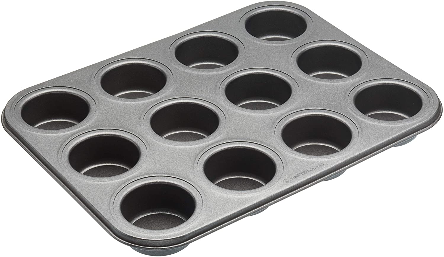 KitchenCraft masterclass Non-Stick Cake Baking Tray with Cavity and Loose Bases, Steel, Grey, 27 x 36 x 3 cm
