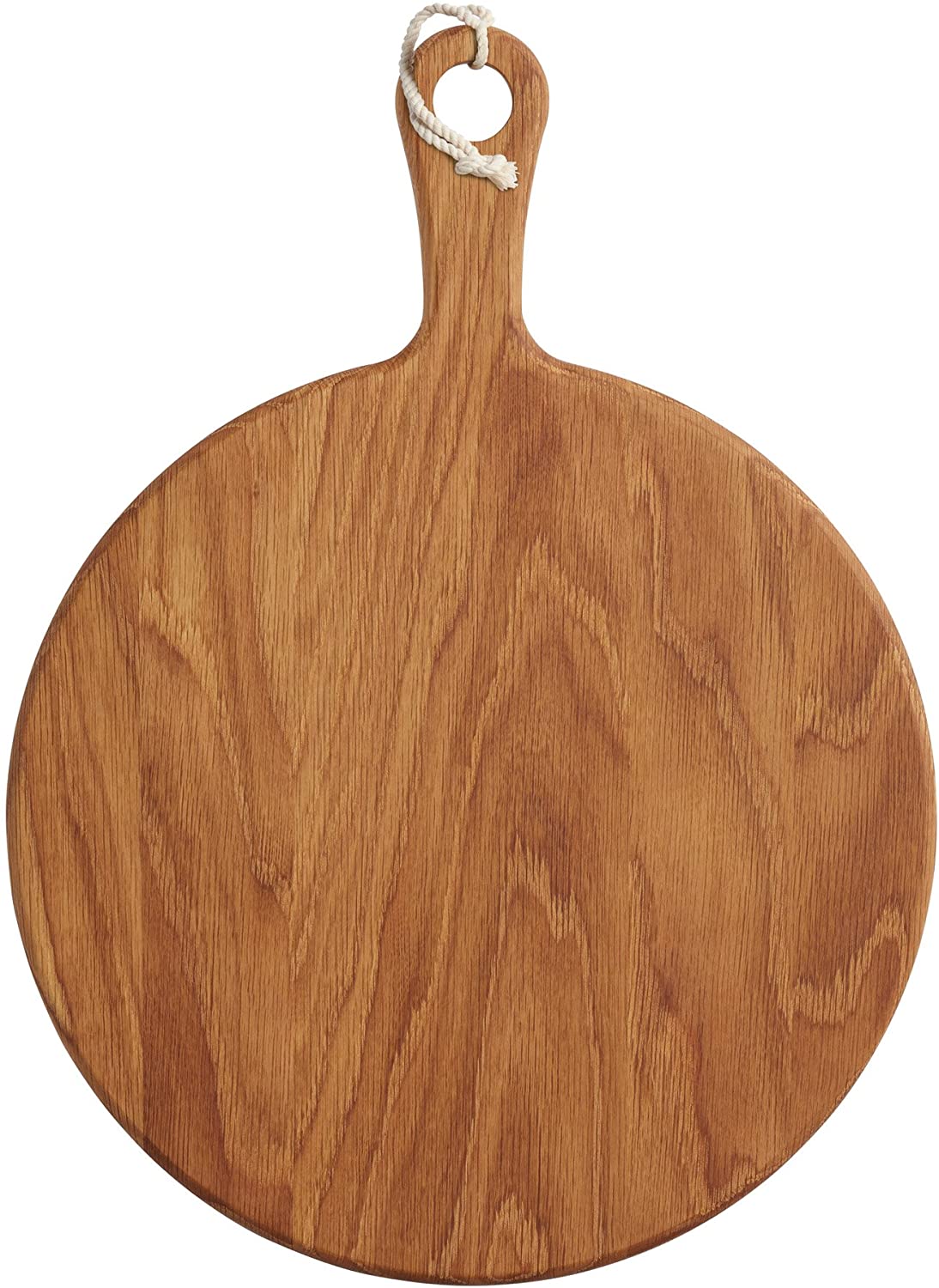 KitchenCraft Master Class Round Oak Wooden Serving Paddle / Antipasti Board, 30 x 40.5 cm (12\" x 16\")