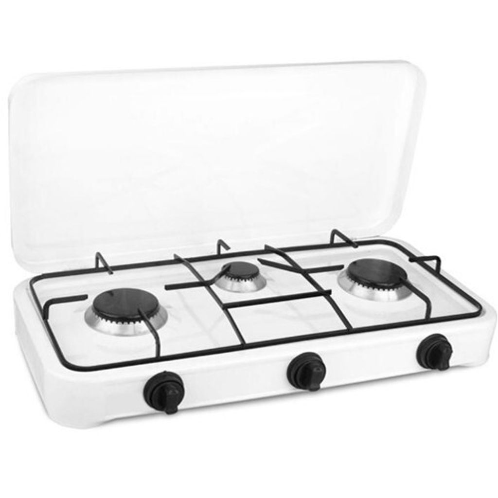 Master Cook Trial White Worktop Gas Hob 3 Zone(s)