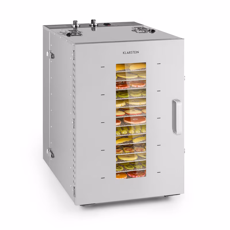 Master Jerky 16 Food Dehydrator 1500W 40-90 °C 15h Timer Stainless Steel Silver