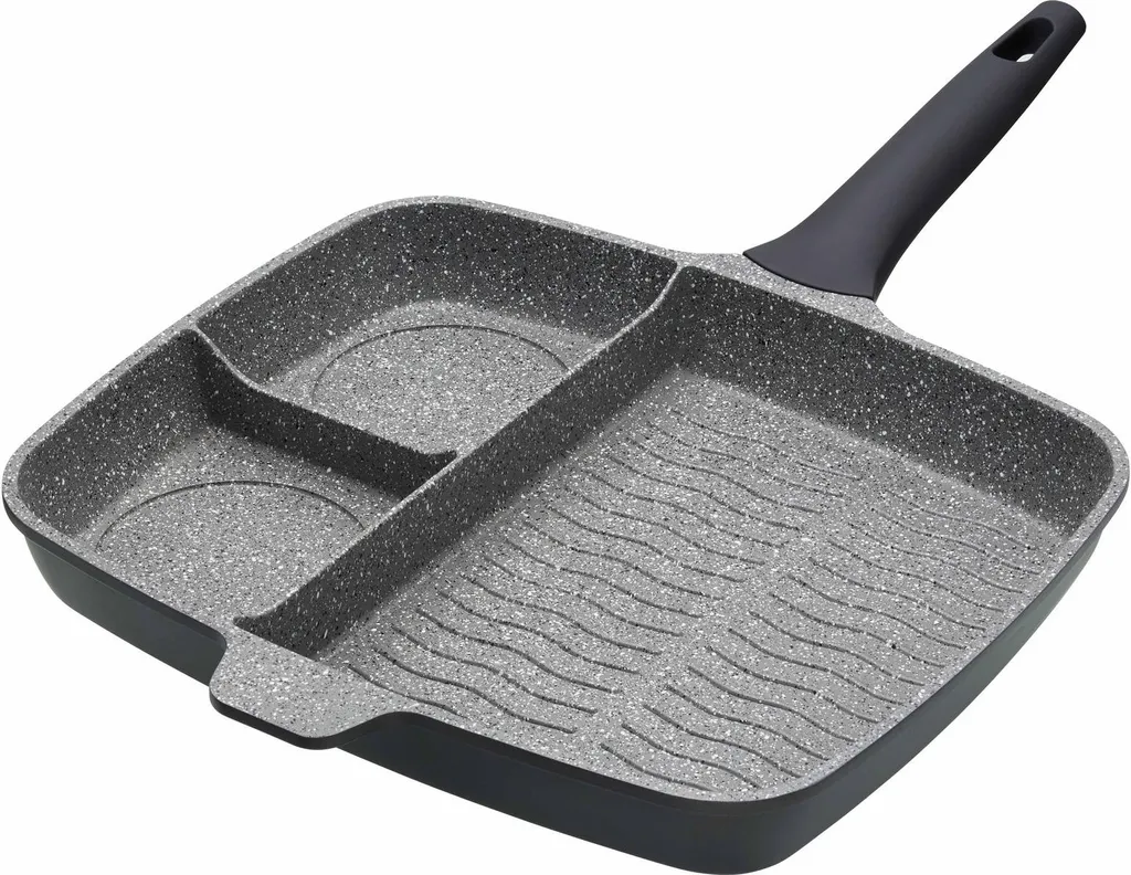 MasterClass 32cm induction frying pan with non-stick coating, 3 pieces
