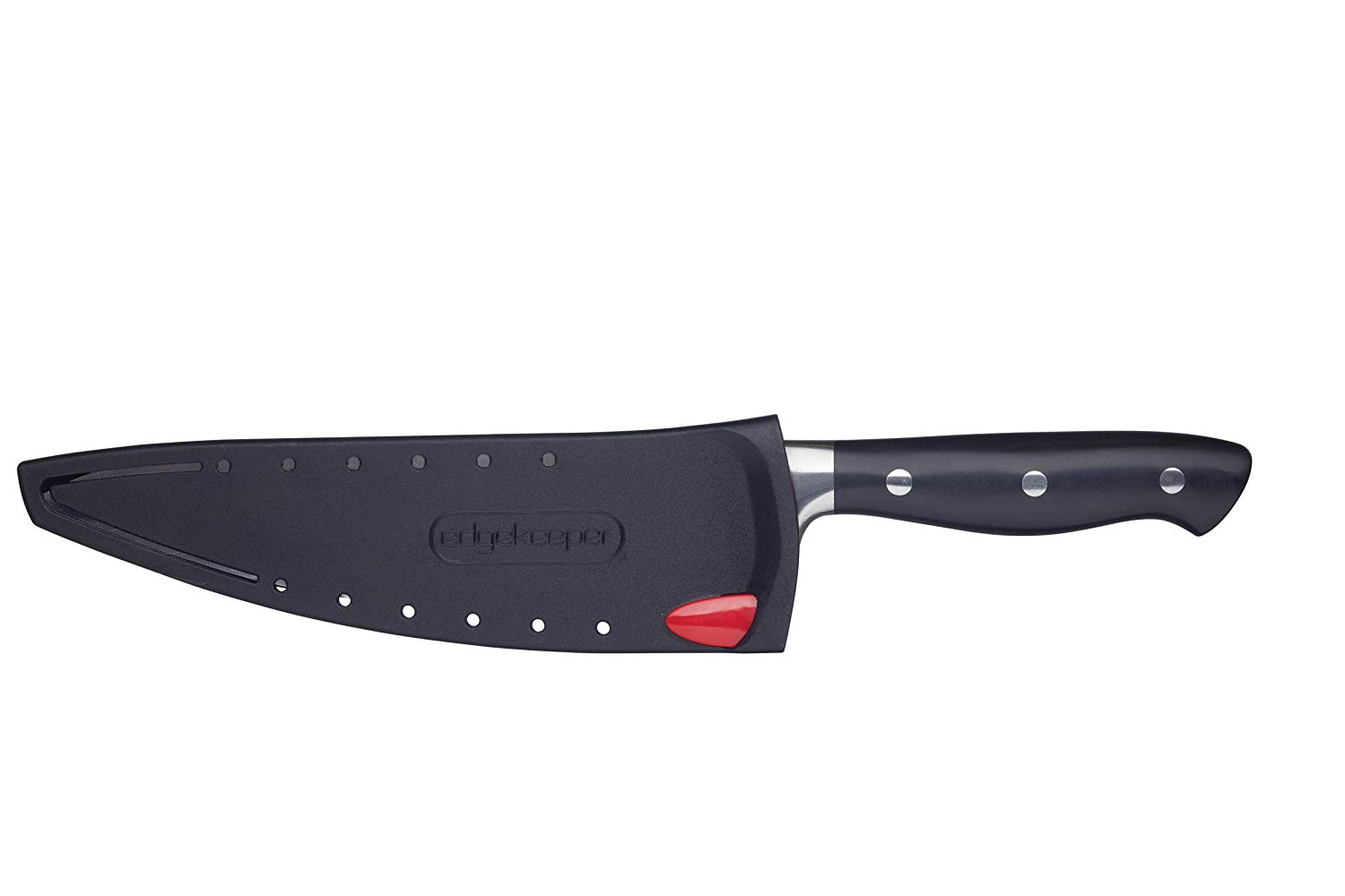 KitchenCraft MasterClass MCEKTRCHEF Chef EdgeKeeper Stainless Steel Knife Sharpener, Bla